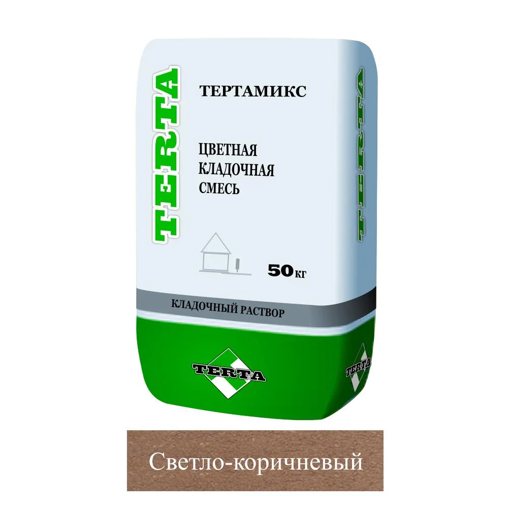 Кладочная смесь цементная М150 Terta Тертамикс светло-коричневый 0068 50кг позиция под заказ