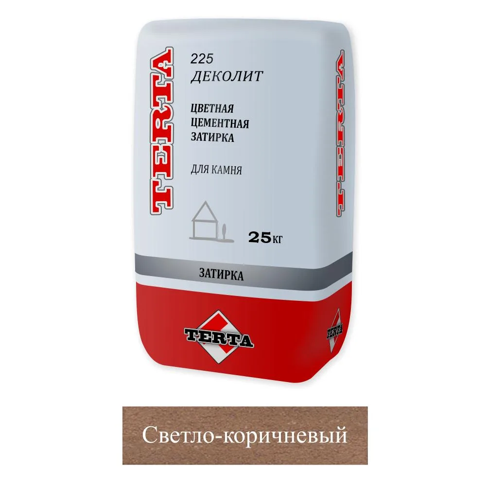 Затирка цементная Terta Деколит светло-коричневый 2271 25кг позиция под заказ