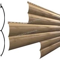Сайдинг Woodstock 356*330мм 0.5мм Ecosteel Корея в пленке Сосна Металл Профиль