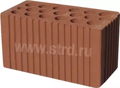 Кирпич строительный пустотелый 2,1 NF Красный рифленый 250*120*138мм М200кг/см2 Кашира