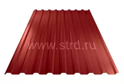 Профнастил МП 20 0.45мм Viking Россия RAL 3011 (красный) Металл Профиль