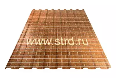 Профнастил МП 20 0.5мм Ecosteel Корея Кирпич Металл Профиль