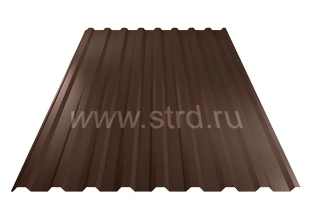 Профнастил C 20 0.7мм Полиэстер Россия RAL 8017 (коричневый) Stynergy