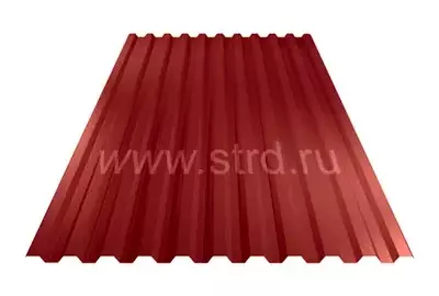 Профнастил C 21 0.4мм Полиэстер Россия RAL 3011 (красный) Stynergy