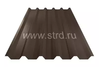 Профнастил C 44 0.5мм Puretan Россия RR 32 (коричневый) Металл Профиль