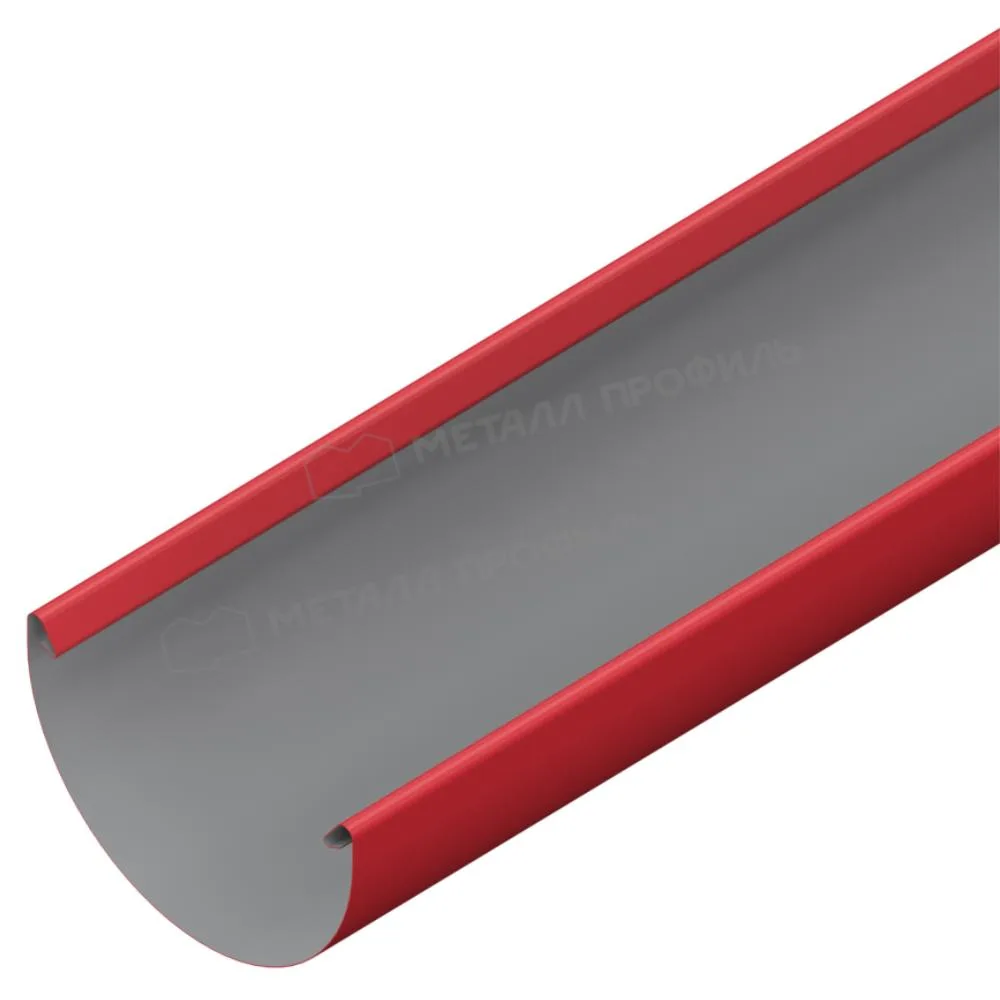 Желоб 3м Проект 185мм Полиэстер RAL 3011 (красный)