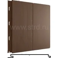 Стеновая панель Вертикаль Line 200*176мм 0.45мм Принт Элит Корея в пленке Шоколадное дерево (коричневый) Grand Line