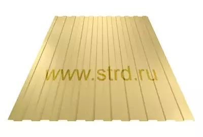 Профнастил C 8 0.45±0.08мм Полиэстер Россия RAL 1014 (бежевый) Профметалл