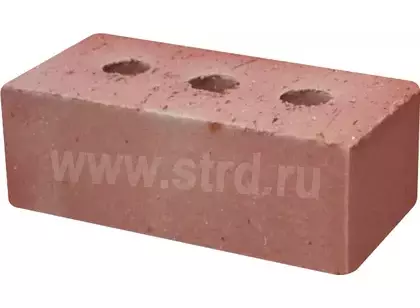 Кирпич строительный полнотелый с тех.пустотами Красный гладкий 250*120*88мм М175кг/см2 Тула