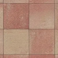 Крупноформатные плиты Квадрат 1К5ф Колор микс № 1 рассвет верхний прокрас на белом / сером цементе основа - серый цемент 400*400*50мм Нобетек