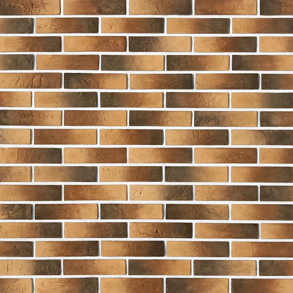 Плитка Терамо брик 353-40 (темно-коричневый) White Hills цемент 220×55 мм