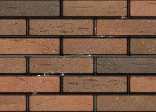 Кирпич облицовочный пустотелый Браер кладка кора дуба с песком 250*120*65мм стандартная стенка М150кг/см2 BRAER