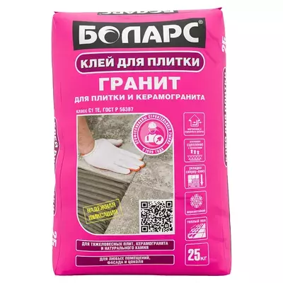 Клей Боларс Гранит для плитки серый 25кг