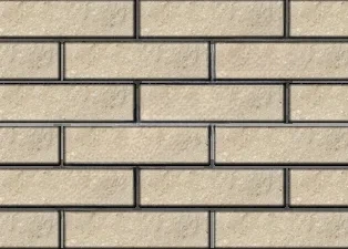 Кирпич облицовочный полнотелый ложок Слоновая кость колотый 250×60×65 мм М250 кг/см2 Судогодский