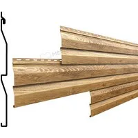 Сайдинг Корабельная доска 260×226 мм 0,5 мм Ecosteel теxture Корея Золотой дуб Металл Профиль
