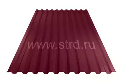Профнастил C 21 0.35мм Полиэстер Россия RAL 3005 (вишневый) Stynergy
