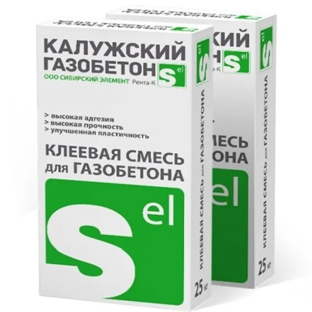 Клей Калужский газобетон 25кг Калужский зимний