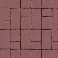Тротуарная плитка Старый город Красный с/ц верхний прокрас на сером цементе основа - серый цемент набор на м2 t=80мм Фабрика Готика