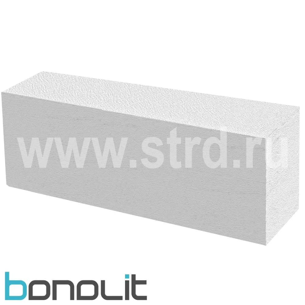 Блок газобетонный Bonolit перегородочный 625*250*150 D500кг/м3 В3,5