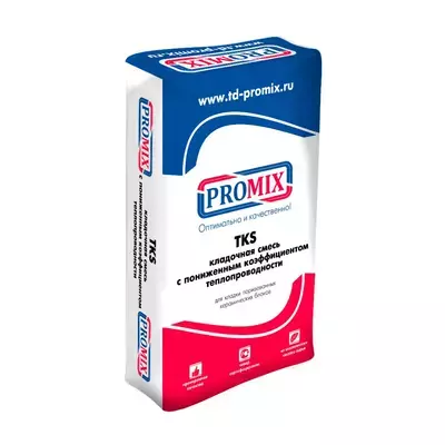 Кладочная смесь цементная М50 Promix TKS 203 (теплоизоляционный) серый 17.5кг