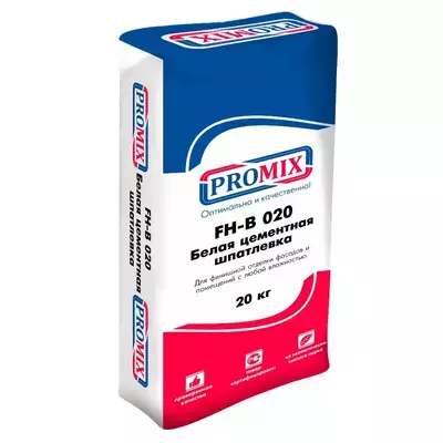 Шпаклевка цементная Promix FH-B 020 белый 20кг
