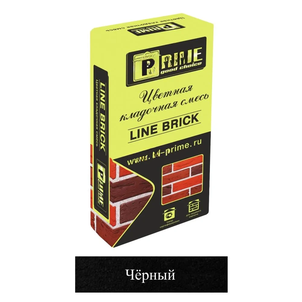 Кладочная смесь цементная М150 Prime LineBrick Wasser черная 4653 25кг позиция под заказ