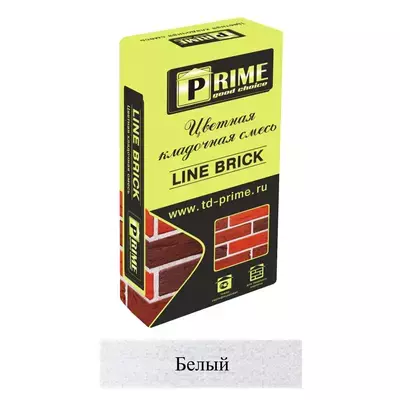Кладочная смесь цементная М150 Prime LineBrick Klinker белая 7053 25кг позиция под заказ