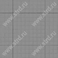 Крупноформатные плиты Квадрат клетка Серый основа - серый цемент 500*500*40мм МЗ 342