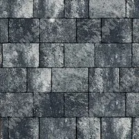 Тротуарная плитка Старый город 60 Графитовый камень (Stein Black) верхний прокрас на белом / сером цементе основа - серый цемент набор на м2 t=60мм Steingot