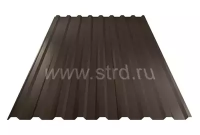 Профнастил C 20 0.5мм Rooftop Бархат Россия RR 32 (коричневый) Grand Line