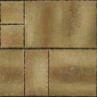 Тротуарная плитка Патио Color Mix Саванна верхний прокрас на белом / сером цементе основа - серый цемент набор на м2 t=60мм BRAER