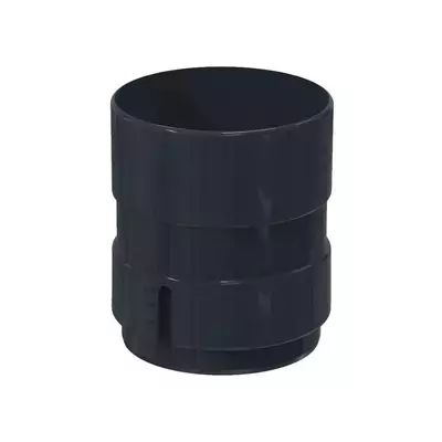 Соединитель трубы/ муфта GLC PVC 100мм RAL 7024 (серый)
