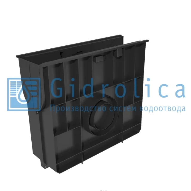 808 Пескоуловитель пластик Standart 500*160*420мм DN 100 С250 Gidrolica