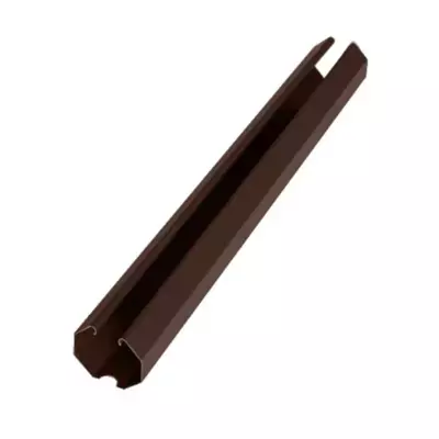 Направляющая 2.5м 60*20 1мм Оцинкован+полиэстр двуст. RAL 8017 (коричневый) Grand Line