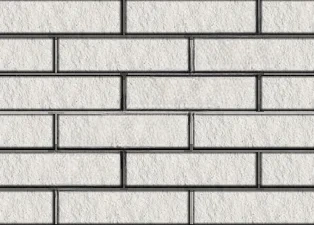 Кирпич облицовочный полнотелый ДКЛ ложок Белый (слоновая кость) колотый 250×90×65 мм М250 кг/см2 Авангард КЗ