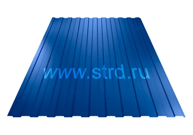 Профнастил C 8 0.45мм Полиэстер Россия RAL 5005 (синий) Grand Line