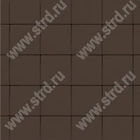 Тротуарная плитка Лувр Коричневый верхний прокрас на сером цементе основа - серый цемент 200*200*60мм BRAER