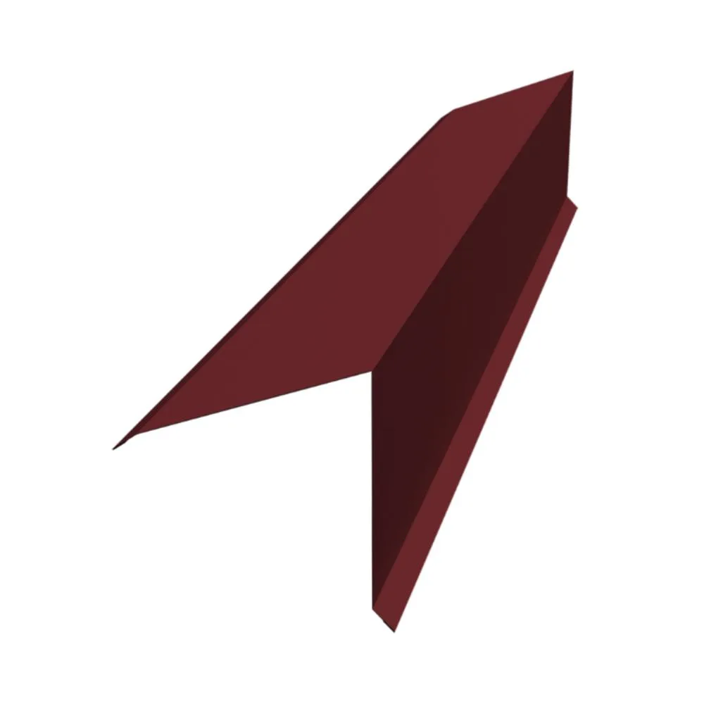 Конёк прямой для односкатной кровли для профнастила для металлочерепицы для фальца 160*160мм сталь 0.5мм PurLite матовый 2м Grand Line
