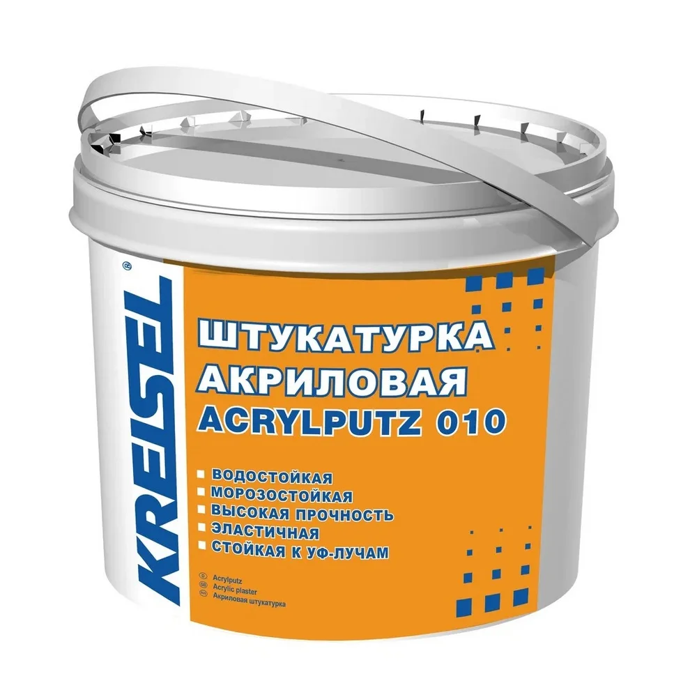 Декоративная штукатурка акриловая Kreisel 010 AKRYLPUTZ барашек 1,5мм/2мм группа3 25кг позиция под заказ