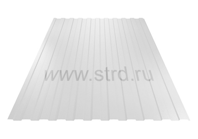 Профнастил C 8 0.6мм Полиэстер Россия RAL 9002 (белый) SteelX