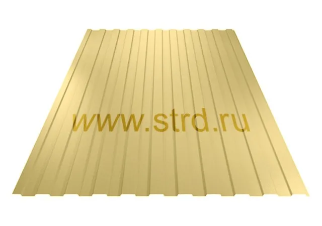 Профнастил C 10 0.6мм Полиэстер Россия RAL 1014 (бежевый) SteelX