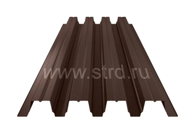 Профнастил Н 75 0.65мм Полиэстер Россия RAL 8017 (коричневый) SteelX