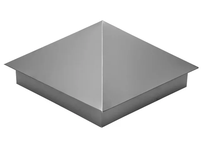 Колпак на столб 390*390мм сталь 0,45мм Оцинкован Grand Line . Zn (цинк)