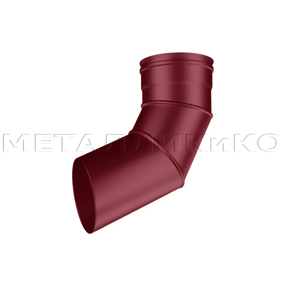 Колено сливное Металлик и КО 140мм Полиэстер RAL 3005 (вишневый)
