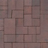 Тротуарная плитка Бавария Гавана верхний прокрас на белом / сером цементе основа - серый цемент набор на м2 t=60мм МЗ 342