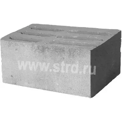 Блок КСР-ПР-ПС-390-150-F50-1500 бетонный РР Девелопмент стеновой 6-щелевой 390*290*188 D1500кг/м3 М150кг/см2
