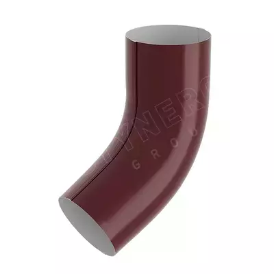 Колено трубы Stynergy 90мм Полиэстер RAL 3005 (вишневый)
