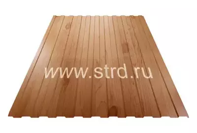 Профнастил C 8 0.45мм SteelArt 3D Россия Золотой орех 3D текстур. SteelX