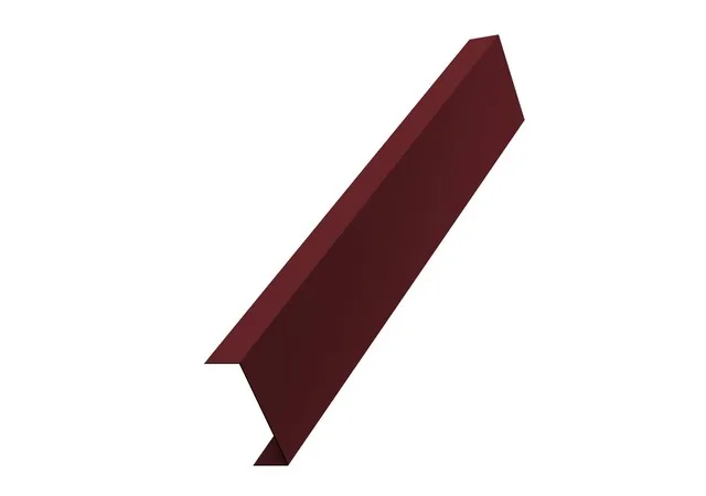 Накладка (для столба 62*55) 0.45мм Полиэстер двусторонний RAL 3005 (вишневый) 1.8м Grand Line