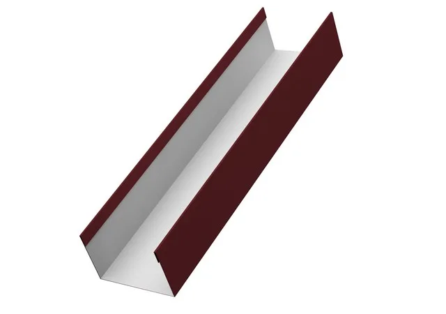 Стойка 64*38мм 0.5мм Сатин RAL 3005 (вишневый) 1.8м Grand Line